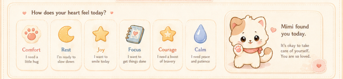 How does your heart feel today selector