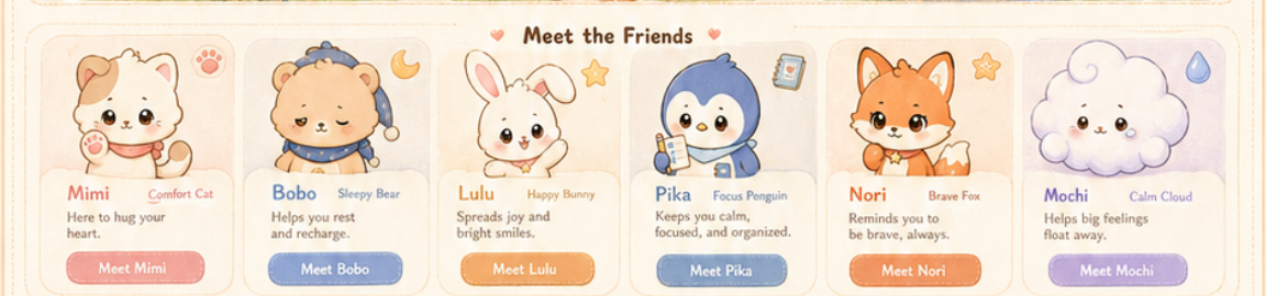 Meet the Mimori friends