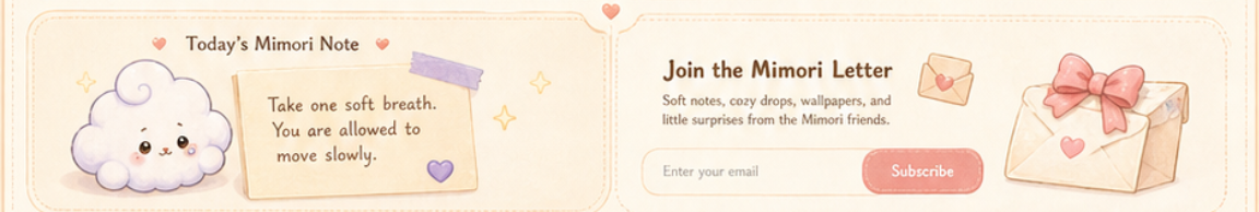 Mimori note and newsletter