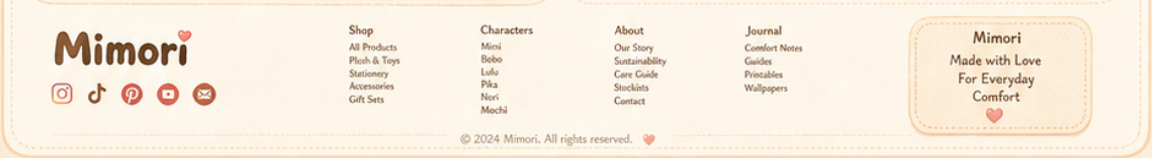 Mimori footer